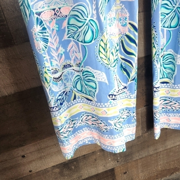 New Lilly Pulitzer Georgia May Palazzo Pants Blue Peri XS - Picture 5 of 7